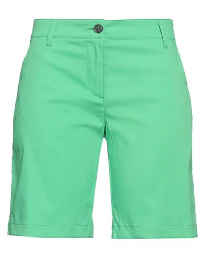 Shop Colmar Woman Shorts & Bermuda Shorts Green Size 8 Polyamide, Elastane