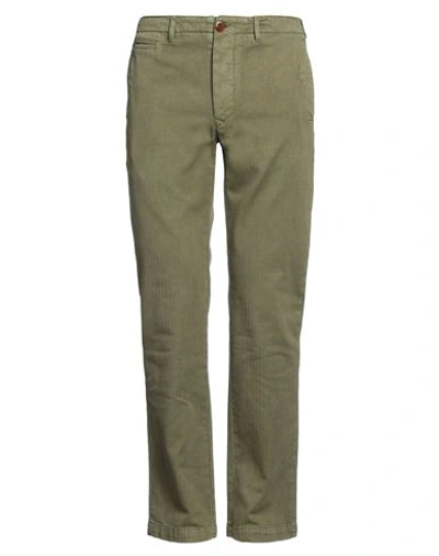 Shop Tela Genova Man Pants Military Green Size 31 Cotton