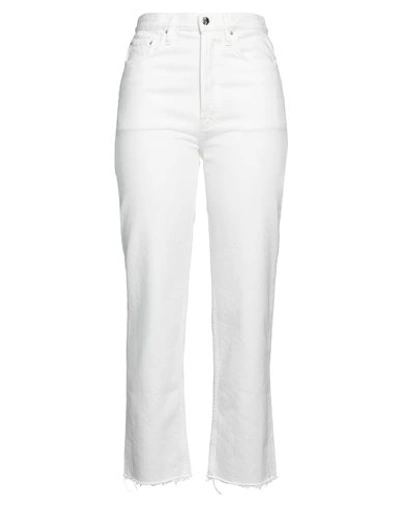 Shop Totême Toteme Woman Pants White Size 27w-32l Cotton
