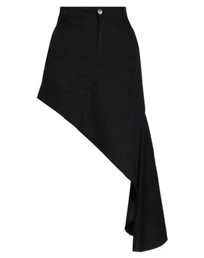Vicolo Woman Mini Skirt Black Size M Cotton, Elastane In Black