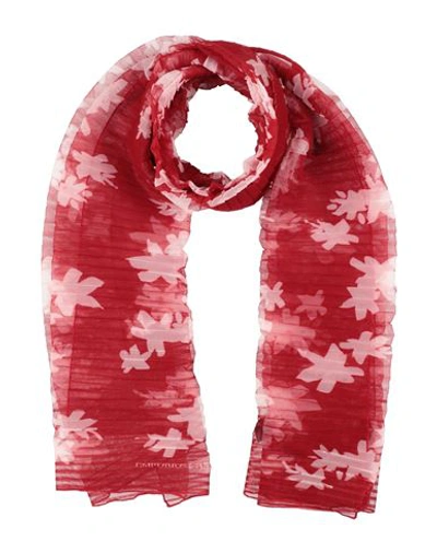 Emporio Armani Woman Scarf Red Size - Polyester In Red
