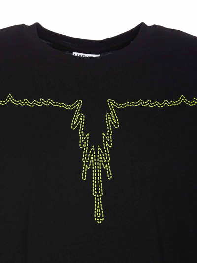 Shop Marcelo Burlon County Of Milan Stitch Wings Over T-shirt In Black
