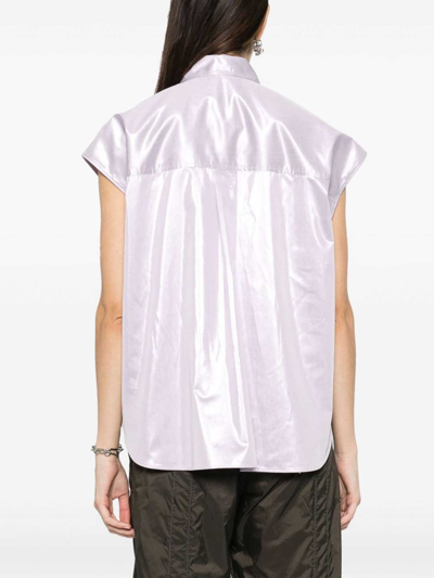 Shop Pinko Camisa - Cadmo In Metallic