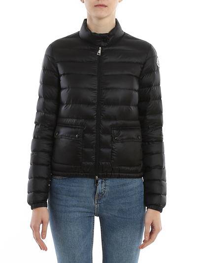 Moncler Lans Quilted Shell Down Jacket In Negro