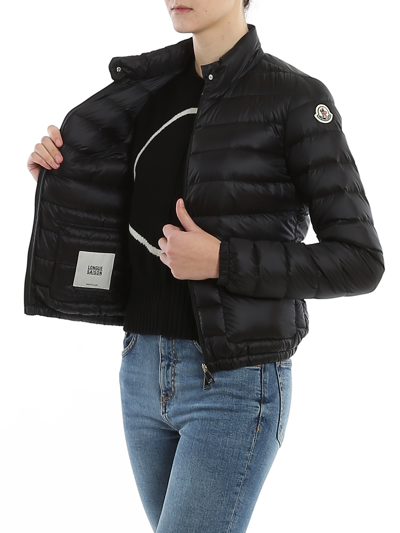 Moncler Lans Quilted Shell Down Jacket In Negro
