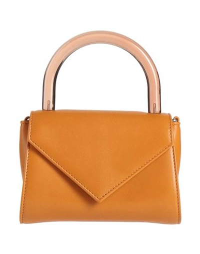 Shop Gedebe Woman Handbag Tan Size - Leather In Brown