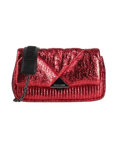 Shop Emporio Armani Woman Cross-body Bag Red Size - Textile Fibers
