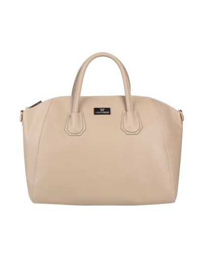 Shop Laura Di Maggio Woman Handbag Beige Size - Leather