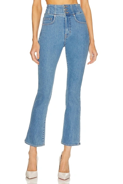 Shop Veronica Beard Carly Corset Jean In Float On In Multi