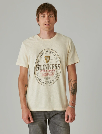 Shop Lucky Brand Men's Guinness Oval Tee In Beige