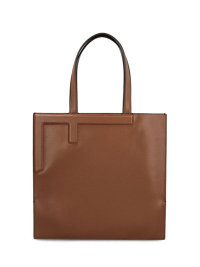 Shop Fendi Logo Embossed Top Handle Bag In Multi