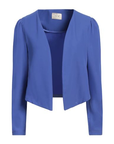 Shop Toy G. Woman Blazer Bright Blue Size 6 Polyester, Elastane
