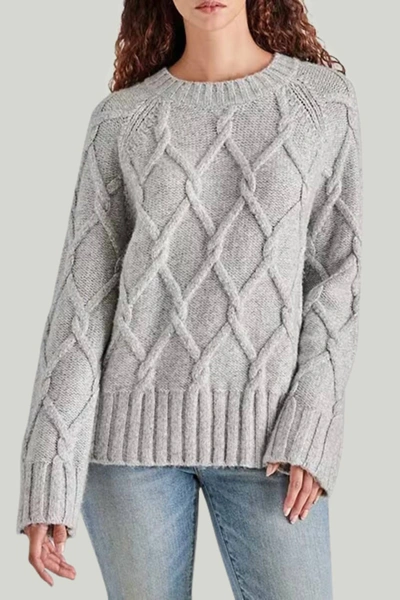 Shop Steve Madden Women's Micah Sweater In Grey