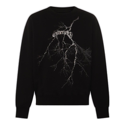 Shop Givenchy Logo Embellished Crewneck Sweater In Black