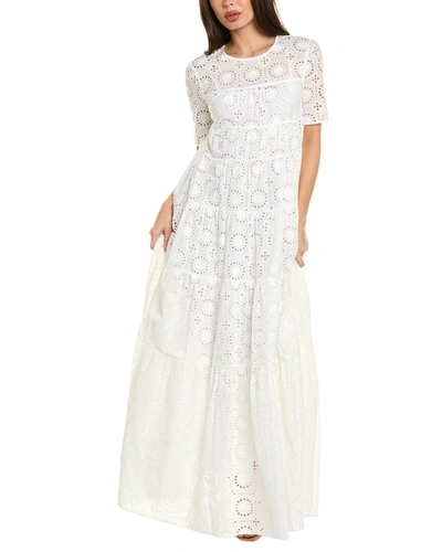 Shop Staud Hyacinth Maxi Dress In White