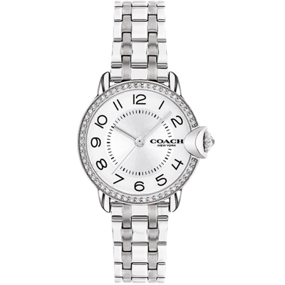 Shop Coach Arden Quartz Ladies Watch 14503814 In Silver / White