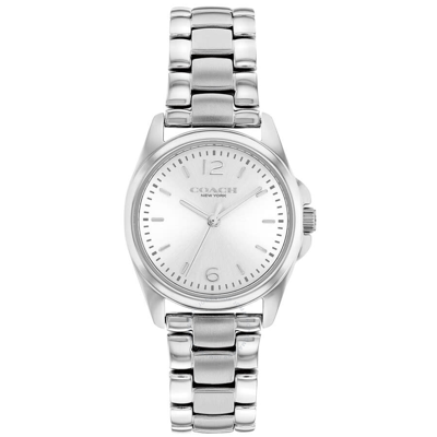 Shop Coach Greyson Silver-tone Dial Ladies Watch 14503906 In Grey / Silver