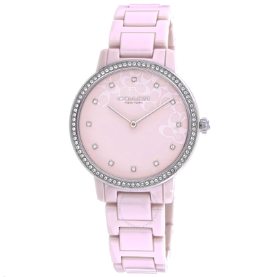 Shop Coach Audrey Pink Dial Ladies Watch 14503500 In Blush / Pink