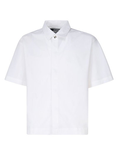 Shop Jacquemus Boxy Short Sleeved Shirt In White