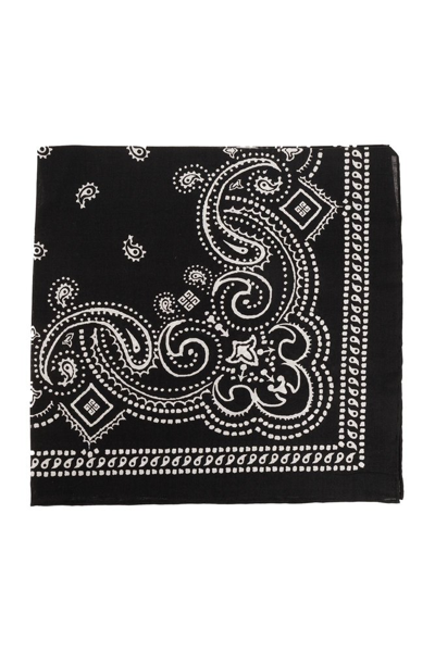 Shop Givenchy Paisley Print Scarf In Black