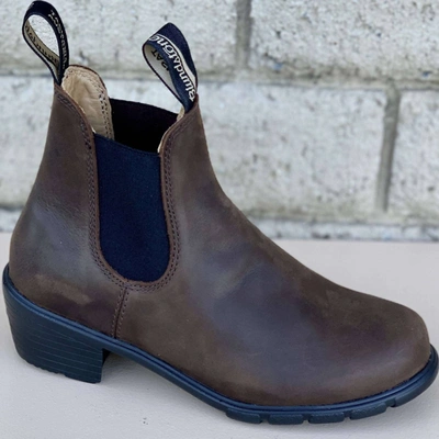 Shop Blundstone Women's 1673 Heel Boot In Antique Brown In Multi