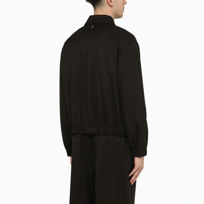 Shop Ami Alexandre Mattiussi Ami Paris Ami De Coeur Jacket In Black