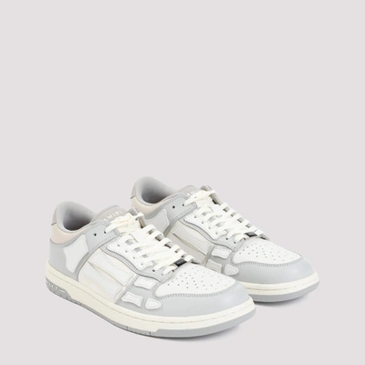 Shop Amiri Skel Top Low Sneakers Shoes In Grey