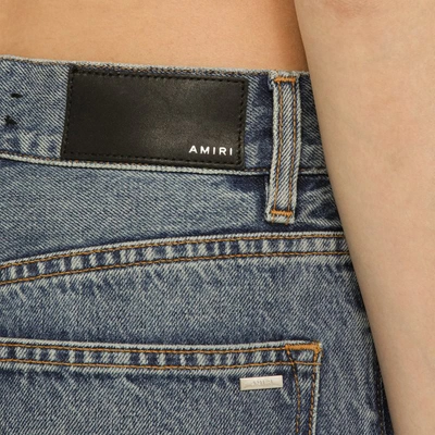 Shop Amiri Jeans Baggy Cargo In Denim In Blue