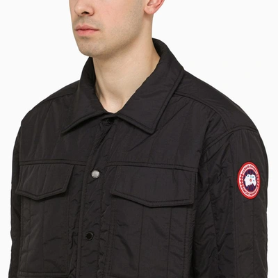Shop Canada Goose Carlyle Shirt Jacket In Black