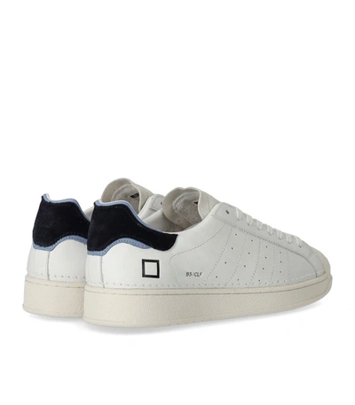Shop Date D.a.t.e.  Base Calf White Blue Sneaker