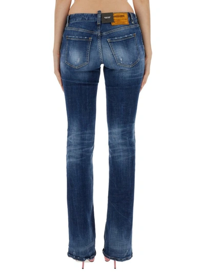 Shop Dsquared2 Flare Jeans In Blue