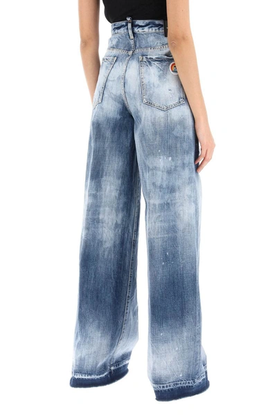 Shop Dsquared2 Traveller Jeans In Light Everglades Wash In Blue