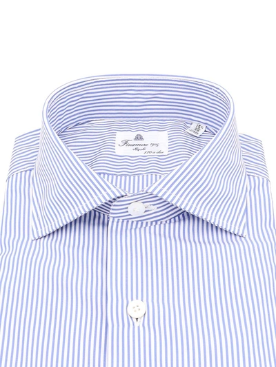 Shop Finamore Shirt In Blue