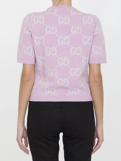 Shop Gucci Gg Wool Jumper In Pink