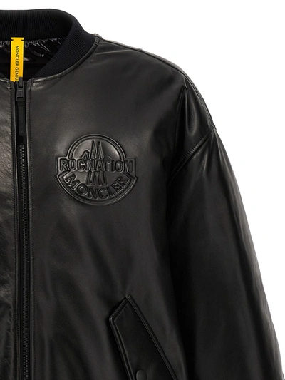Shop Moncler Genius Bomber  Roc Nation By Jay-z In Black