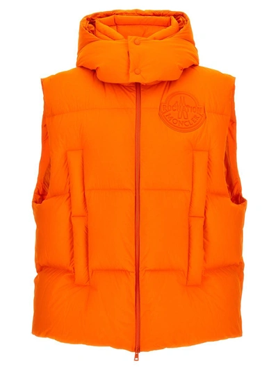 Shop Moncler Genius Roc Nation By Jay-z 'apus' Vest In Orange