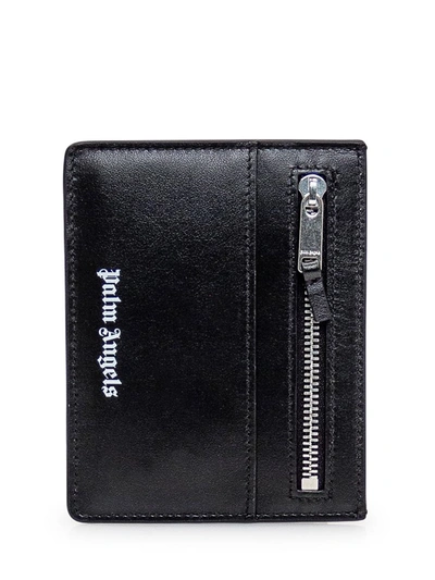 Shop Palm Angels Card Holder With Logo In Black