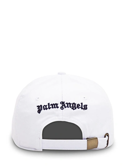 Shop Palm Angels Monogrammed Hat In White