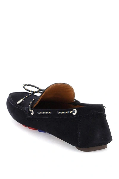 Shop Ps By Paul Smith Ps Paul Smith Springfield Suede Loafers In Blue