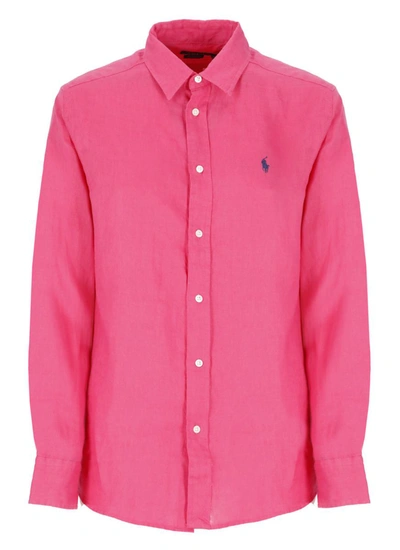 Shop Ralph Lauren Shirts Fuchsia