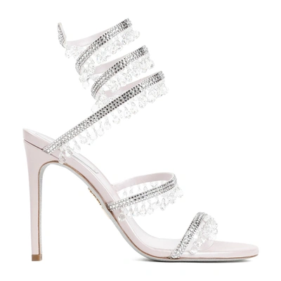 Shop René Caovilla Rene' Caovilla  Chandelier Sandals Shoes In Pink & Purple