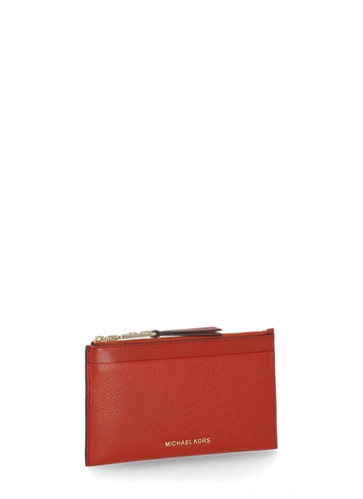 Shop Michael Kors Parker Wallet In Red