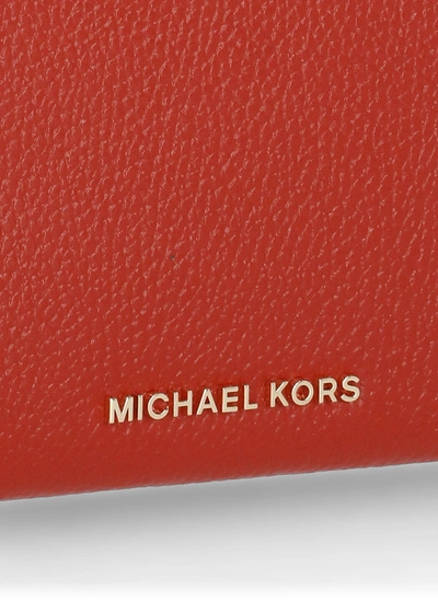 Shop Michael Kors Parker Wallet In Red