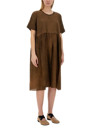 Shop Uma Wang Dress "dana" In Brown