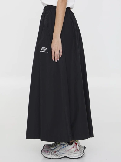 Shop Balenciaga Unity Sports Icon Skirt In Black