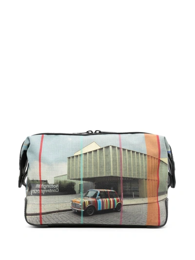 Shop Paul Smith Nottingham Mini-print Wash Bag In Multicolor