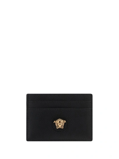 Shop Versace Black Leather Cardholder