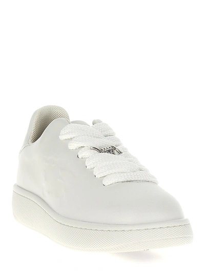 Shop Burberry Box Sneakers White