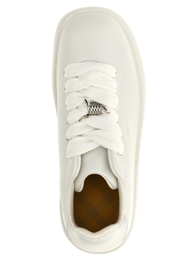Shop Burberry Box Sneakers White