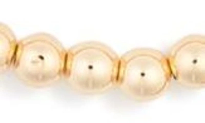 Shop Nordstrom Rack Orb Bead 3-pack Stretch Bracelets In Gold